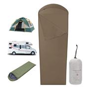 Draps Sac de Couchage Portable | Lit Léger pour Randonnée | Linge Voyage Compact pour Camping Auberges Outdoor Trekking Montagne Randonnée Aventure Sac à Dos Vacances Ac