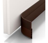 Draught Excluder & Door Seal-New Insulating Door Bottom (Quick To Install),Ideal For Insulation Against Cold,Noise And Moisture (1 X Brown)