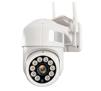 DRAUXI Caméra de Surveillance vidéo sans Fil PTZ 5MP, 1080P, Carte SIM 4G, dôme Vitesse, vidéosurveillance HD for l'extérieur, Vision Nocturne IR 20M Détection de Mouvement(1080P 4G Add 128G SD)