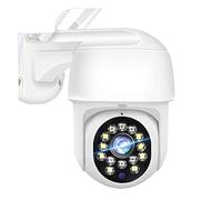 DRAUXI Caméra IP de sécurité CCTV 5MP 1080P sans Fil PTZ Suivi Automatique extérieur 4X Zoom numérique Mini caméra Surveillance vidéo à Distance Détection de Mouvement(5MP Camera)