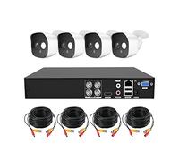 DRAUXI Système sans Fil 2MP 4 Voies XVR AHD HD Paquet de Surveillance vidéo analogique DVR 1080P Détection de Mouvement