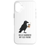 Draven Raven Coffee Design - Bonjour l'obscurité Mon Vieil Coque pour iPhone 16 Plus