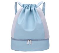Draw String Back Bag with Shoes - Compartment Waterproof Mesh Backpack