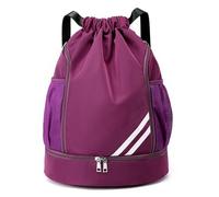 Draw String Sac à dos | Sac à dos à cordes étanche | Station de fitness | Sac à cordes réglable multi table Sac à dos de natation pour hommes, femmes, entraînement, sport, fitness, lilas, Siehe
