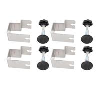 Drawer Fixing Clips 4Pcs | Long Curved Bow Structure for Woodworking Front Panels | Stainless Steel Installation Clamp Jig Tool/Cabinet/Cupboard | Slip - Proof & Scratch -