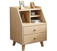 Drawer Household Double Pumping Locker Bedroom Corridor Bathroom Living Room 40X34X63cm Storage Box (Color : White) (Oak Color)