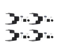 Drawer Panel Installation Clamps | 2.45mm Thickened Steel Cabinet Hardware Fixture | Adjustable Clamp for Drawers/Tables/Benches | 4PCS Set with Screws & Pads