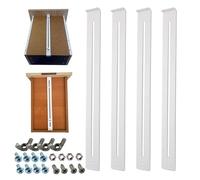 Drawer Sag Fix Kit - 4PC Heavy Duty Brackets & Bottom Supports, Reinforces & PrevëTS Breakage In Wood/MDF/Particleboard Drawers, Screw-On Installation, As Seen On DIY Repair Shows