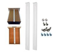Drawer Sag Fix Kit - 4PC Heavy Duty Brackets & Bottom Supports, Reinforces & PrevëTS Breakage In Wood/MDF/Particleboard Drawers, Screw-On Installation, As Seen On DIY Repair Shows