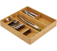 DrawerStore™ Organiseur en bambou pour couverts, ustensiles de cuisine et accessoires de cuisson - bois
