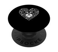 Drawing Art Miniature Schnauzer Coffee PopSockets PopGrip Adhésif