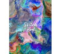 Drawing Notebook: Soft Pastel Color Motion Flow: Oil Pastel Sketch Book Blank Paper Pad 8.5" X 11" - 120 Pages Blank Paper Book Watercolor Sketchbooks