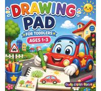 Drawing Pad for Toddlers Ages 1-3: Big and Simple Car-Themed Activity Book for Little Hands, with Drawing, Shadow Matching, Tracing, Scribbling & Doodling Fun