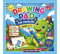 Drawing Pad for Toddlers Ages 1-3: Big and Simple Dinosaur-Themed Activity Book for Little Hands, with Drawing, Shadow Matching, Tracing, Scribbling & Doodling Fun
