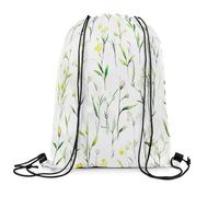 Drawstring Bag Fleur Botanique Pliable Sac Cordon De Sport Bandoulière Réglable Sac À Dos À Cordon pour Basketball Surf Camping