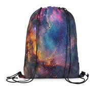 Drawstring Bag Univers Galaxie Pliable Sac À Dos À Cordon Unisexe Sac Cordon De Sport pour Plongée Voyage Volleyball