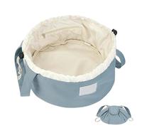 Drawstring Cosmetic Bag, Makeup Organizer Pouch, 11.42x11.42x6.3 inch Large Capacity Storage, Portable Design, Makeup Organizer for Travel, Business Trips, Weddings