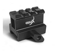 DRAXX Sports Réhausse Rail Picatinny | élévation Montage Lunette Red Dot Point Rouge - pour Airsoft et Paintball (Model B (High))