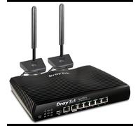 DrayTek Vigor2927L Routeur Multi-WAN GbE 2x RJ45 + Slot SIM 4G LTE Cat 6, 50 VPN IPsec/SSL/OpenVPN, Pare-feu, DDNS, QoS, 5 ports LAN Gigabit Ethernet, 1x USB 2.0