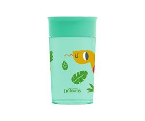 DrBrowns Verre 360 Sans Embouchure Rouge Vert Sans Poignées 300ml
