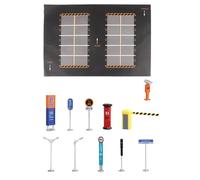 drburpily 1:64 Parking Tapis Modèle de Voiture moulé sous Pression Garage Miniature Modèles de Voitures Afficher Style F, Noir, Style D