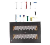 drburpily 1:64 Parking Tapis Modèle de Voiture moulé sous Pression Garage Miniature Modèles de Voitures Afficher Style F, Noir, Style F