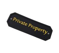 drburpily 16x5x4cm Propriété privée PLAQUE DE MAISON PANNEAU JARDIN Ajoutez un style pastoral à la maison Deux trous pré-percés Vis incluses Veuillez sonner la cloche Plaque suspendue Décoration