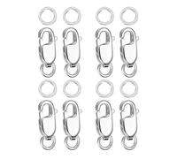 drburpily Accessoires de loisirs créatifs comprenant un fermoir mousqueton et des anneaux de jonction, idéal pour la création de bijoux DIY. Un élément