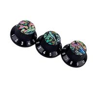 drburpily Accessoires pour guitare électrique : Bouton de guitare type chapeau. Plastique ABS durable, forme compacte et élégante, motif coquillage. Médiator tendance pour basse Les Paul. Convient