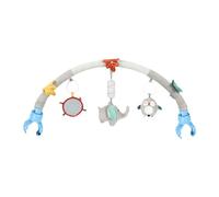 drburpily Arche de hochet sensorielle Suspendue et Flexible, Jouet de hochet Doux pour Poussette, idéal pour Le développement et l'éveil des Nouveau-nés. Jouet pour siège Auto , éléphant , 87 x 25 cm