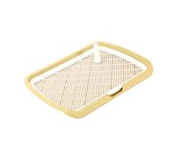 drburpily Bac de Toilette Portable pour Chiots, Jaune, 66 x 50 x 5.2 cm | l'apprentissage de la propreté. Parfait pour les maîtres occupés.