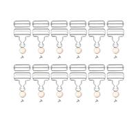 drburpily Boutons de rechange innovants pour salopettes en jean, boucles métalliques robustes conçues pour durer, boucles en forme de gourde, boutons de réglage pour bretelles, Argent, 3.2 cm