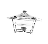 drburpily Chauffe-plats pour buffets un maintien,Argent,20.3 x 32.8 cm | le plus plaisir culinaire de vos invités lors de vos événements. Présentoirs de buffet avec couvercle en métal et