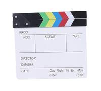 drburpily Clap de cinéma Professionnel - Un Excellent Cadeau pour Les cinéphiles. Caractéristiques : Mini Clap en Bois résistant, Coloré, 20x20cm