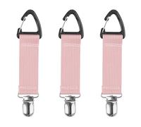 drburpily Coffret de voyage 3 pièces. Chapeau et accessoire robuste et élégant. Idéal pour les voyages et les croisières. Magnétique puissant pour accessoires de la famille, Rose, Taille unique