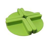 drburpily de planche à découper 4 pièces, antidérapante, en silicone, pour couper les légumes, gel de silice, vert, 11 * 11 * 1.5cm