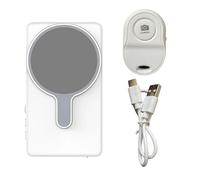 drburpily Écran Selfie Fluide pour et Android, offrant Une Sensation agréable et chaleureuse. Ventouse précise pour Une Prise de Vue optimale, Blanc
