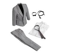 drburpily Ensemble d'accessoires résistant pour figurine articulée, comprenant un haut, un pantalon et une cravate élégants, pour poupées masculines à l'échelle 1/6. Cravate à nœud papillon. Vêtements