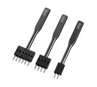 drburpily Ensemble de perforatrices pour cuir comprenant un kit d'outils complet en acier haute résistance, confortable à tenir pour les projets de bricolage quotidiens, le, Noir, 6 mm