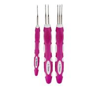 drburpily Ensemble d'outils ergonomiques pour crochet Dreadlock comprenant des aiguilles de 75 mm offrant un confort lors du tissage des styles de cheveux.