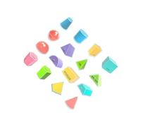 drburpily Formes géométriques Pliables pour l'apprentissage des mathématiques : Jouets éducatifs pour Enfants, Formes 3D attrayantes, Solides géométriques, Blocs de, ressources créatives pour Les