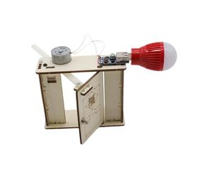 drburpily Générateur électrique Manuel - Jouet éducatif - Modèle de générateur d'énergie pour Porte ouvrante - Initie Les Jeunes Esprits pour aux Sciences de l'énergie -