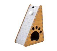 drburpily Griffoir interactif Vertical pour Chat, idéal pour l'éducation et Le Dressage. Sa Forme Creuse Unique stimule la curiosité et protège Vos Meubles.