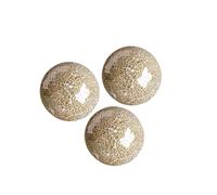 drburpily Illuminez n'importe Quel Espace avec ce Lot de 3 Boules décoratives en mosaïque de Verre Faites à la Main. Idéales pour décorer vases, Coupes Table centres Table, Doré, 10 cm