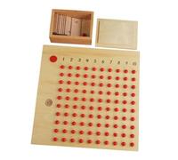 drburpily Jeu éducatif de mathématiques : Tableau d'addition et de soustraction en Bois Lisse et sécurisé pour Un Apprentissage en Toute sécurité, idéal pour Les bébés débutants. Boîte à Perles