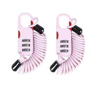 drburpily Lot de 2 Solutions innovantes de sécurité verrouillables pour pneus de Motos et Scooters électriques, en Alliage de Zinc, Disponibles en Quatre Couleurs, Rose
