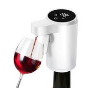 drburpily Mini distributeur de vin portable : sublimez vos boissons, compatible avec toutes les formes de bouteilles et révélez leurs arômes et saveurs. Carafe à vin automatique portable, blanc
