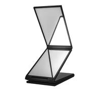 drburpily Miroir de maquillage pliable de voyage avec reflet clair pour se maquiller et se coiffer avec précision et satisfaction à tout moment. Sans zones