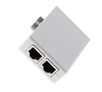 drburpily Petit commutateur hub réseau à 2 Ports pour assurant Une Distribution Efficace et Une Isolation Essentielle dans Les environnements réseau. Boîtier de Commutation à Bouton-Poussoir 2 Ports.