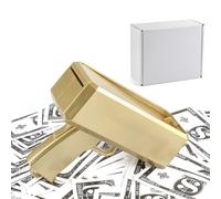 drburpily Pistolet à Dollars pour Mariages, Accessoire réaliste, pulvérisateur d'argent Amusant en ABS pour événements avec Accessoire, Jouet de pulvérisation de Roman Noël Cool et Amusant, Or